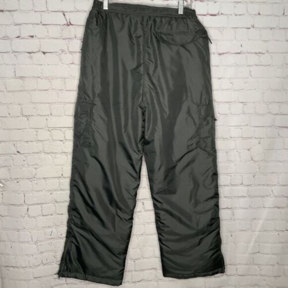 Ixtreme‎ Outfitters Mens Large Dark Gray/Black Multi Pocket Nylon Snow Ski Pants - Picture 3 of 10